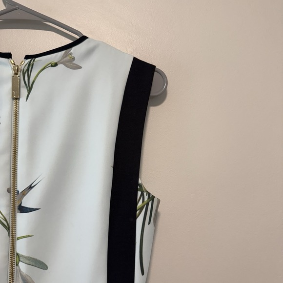 Ted Baker Sipnela Blue Floral Bow Dress Size 1/Small - Picture 9 of 12